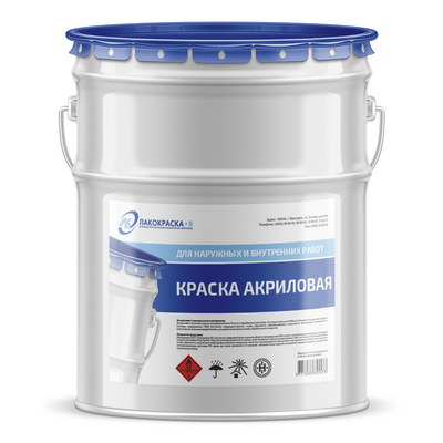 Краска акриловая для наружных и внутренних работ белые